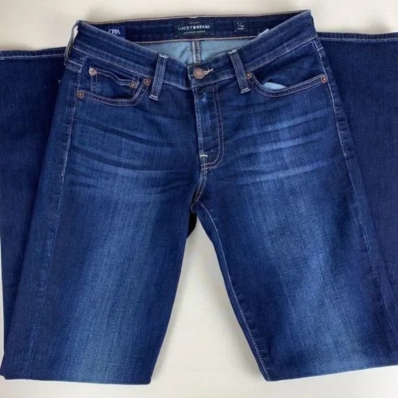 Lucky Brand Dark Wash Orta Premium Sweet Straight Ankle Jeans - Picture 4 of 10